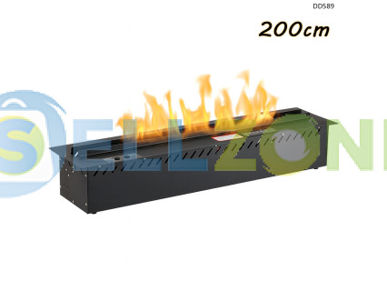 Τζάκι XXL 2 μέτρων με τεχνητή φλόγα για εγκατάσταση και διακόσμηση – DD589